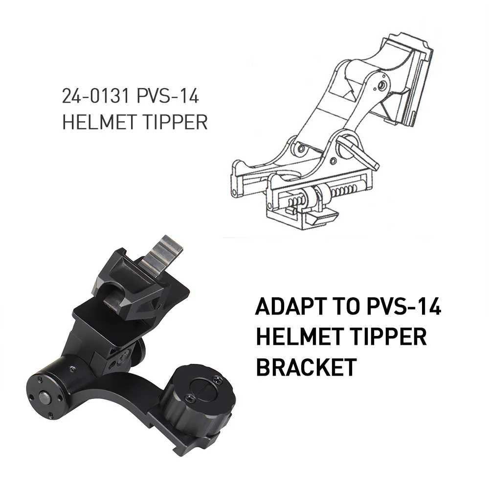 PPT soporte base de visión nocturna para casco con adaptador NVM-14 - imagen 5