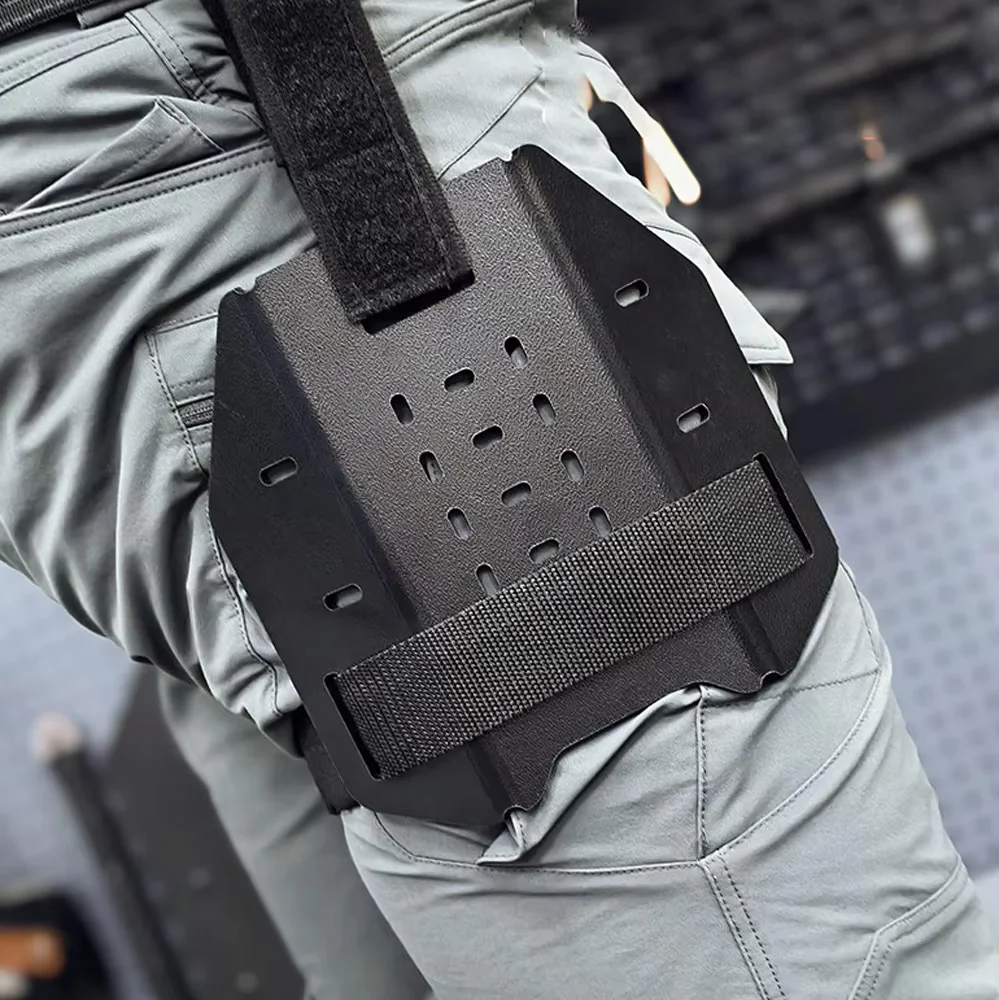 Funda Kydex táctica para muslo con placa fija y EDC - imagen 3