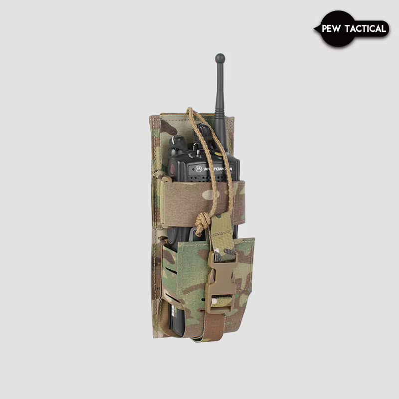 Funda táctica MOLLE para radio PRC152 – Protectora y organizadora
