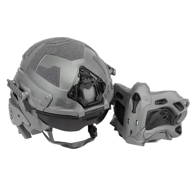 Casco táctico Airsoft completo con auricular comunicación – Protección paintball y tiro - imagen 3