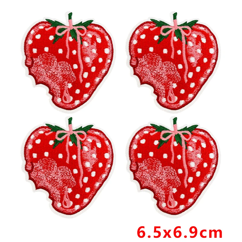 Parche bordado disco retro rojo – termoadhesivo para coser o planchar
