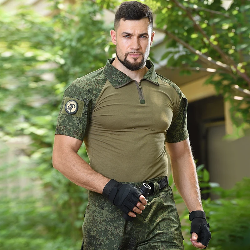 Camisa táctica camuflaje algodón – HAN WILD para Airsoft y caza - imagen 3