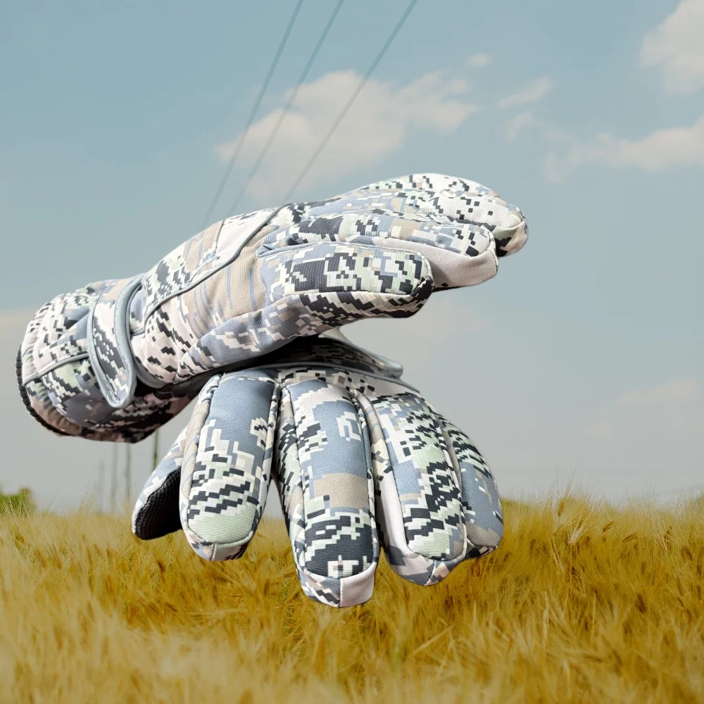 Guantes de caza impermeables cortavientos camuflaje con pantalla táctil - imagen 5