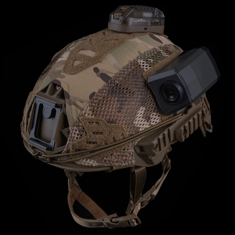 Funda camuflaje 3D para casco táctico – Airsoft, caza y aire libre - imagen 3