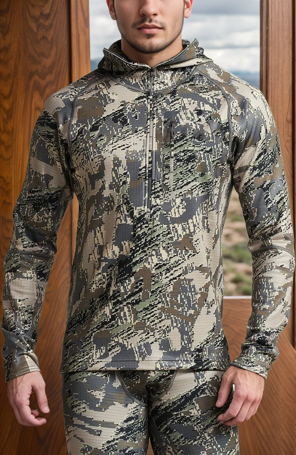 Sudadera táctica con capucha Core Heavyweight Polygiene camuflaje - imagen 2