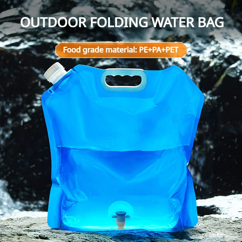 Bolsa de agua plegable portátil para camping y outdoor