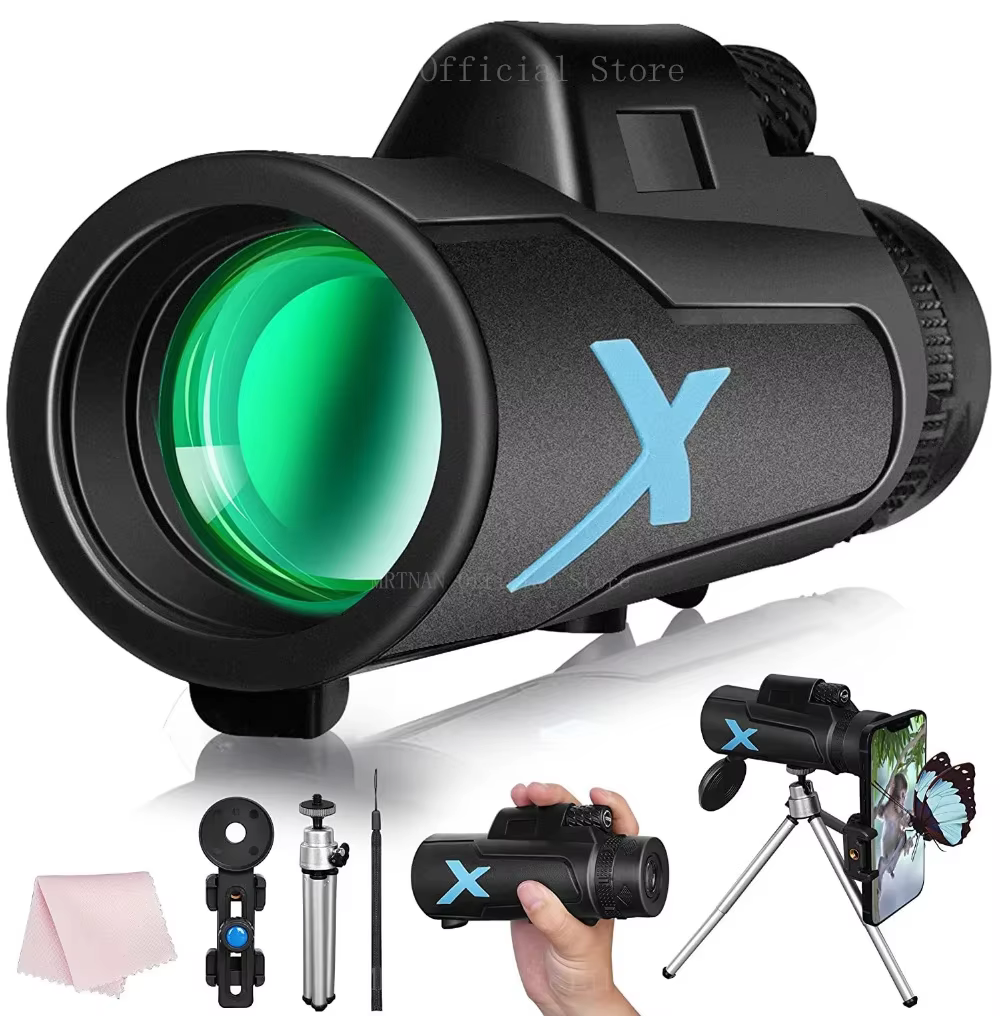 Telescopio monocular 12x50 HD portátil