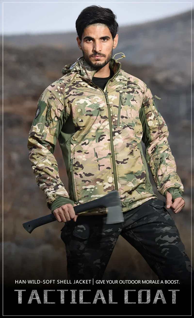 camuflaje y protección contra el viento