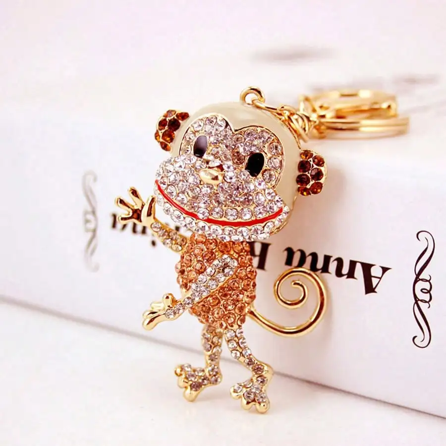 Llavero mono creativo del zodiaco animal, accesorio colgante adorable - imagen 4