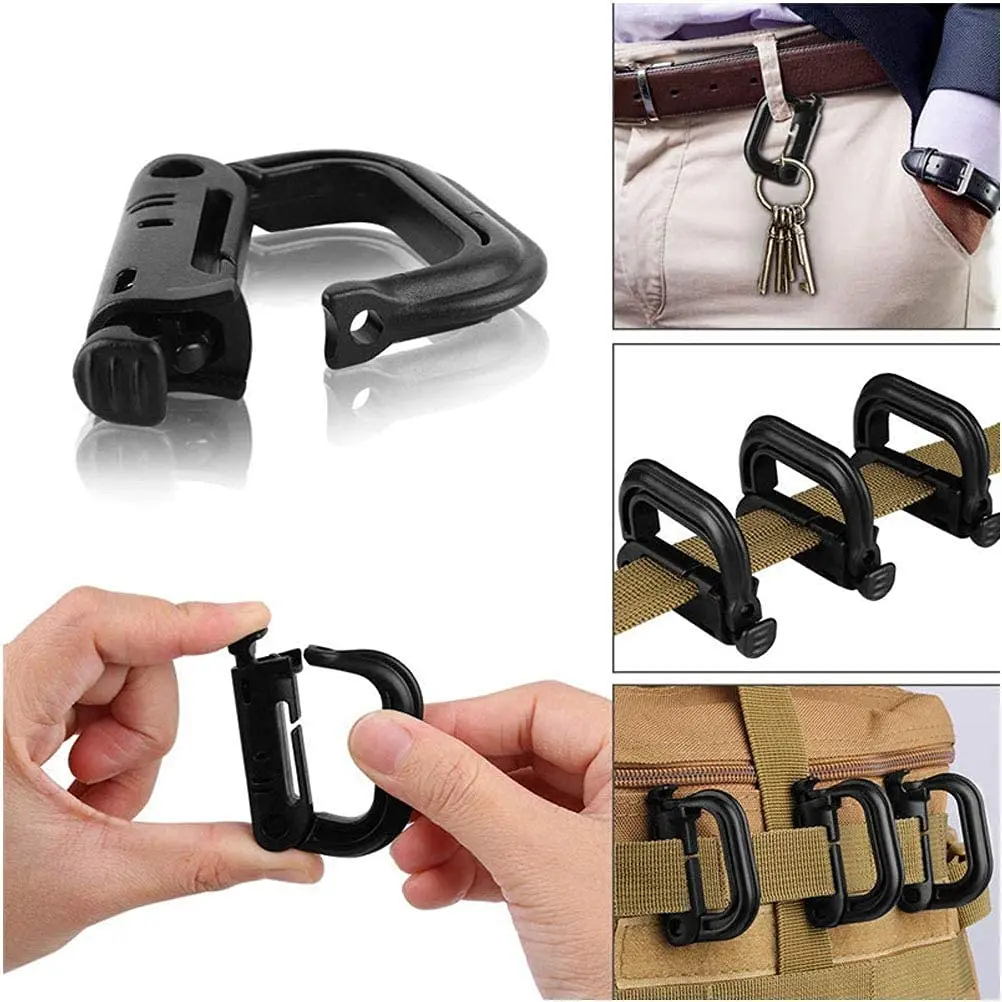 Clips y correas MOLLE universales para chaleco y mochila táctica - imagen 5
