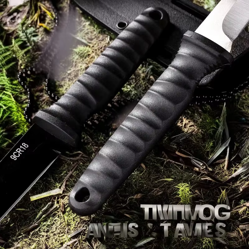 Cuchillo deshuesar acero inoxidable 5Cr15Mov con funda pesca camping - imagen 2