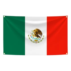 Bandera mexicana de poliéster – Tapiz colgante decorativo para pared