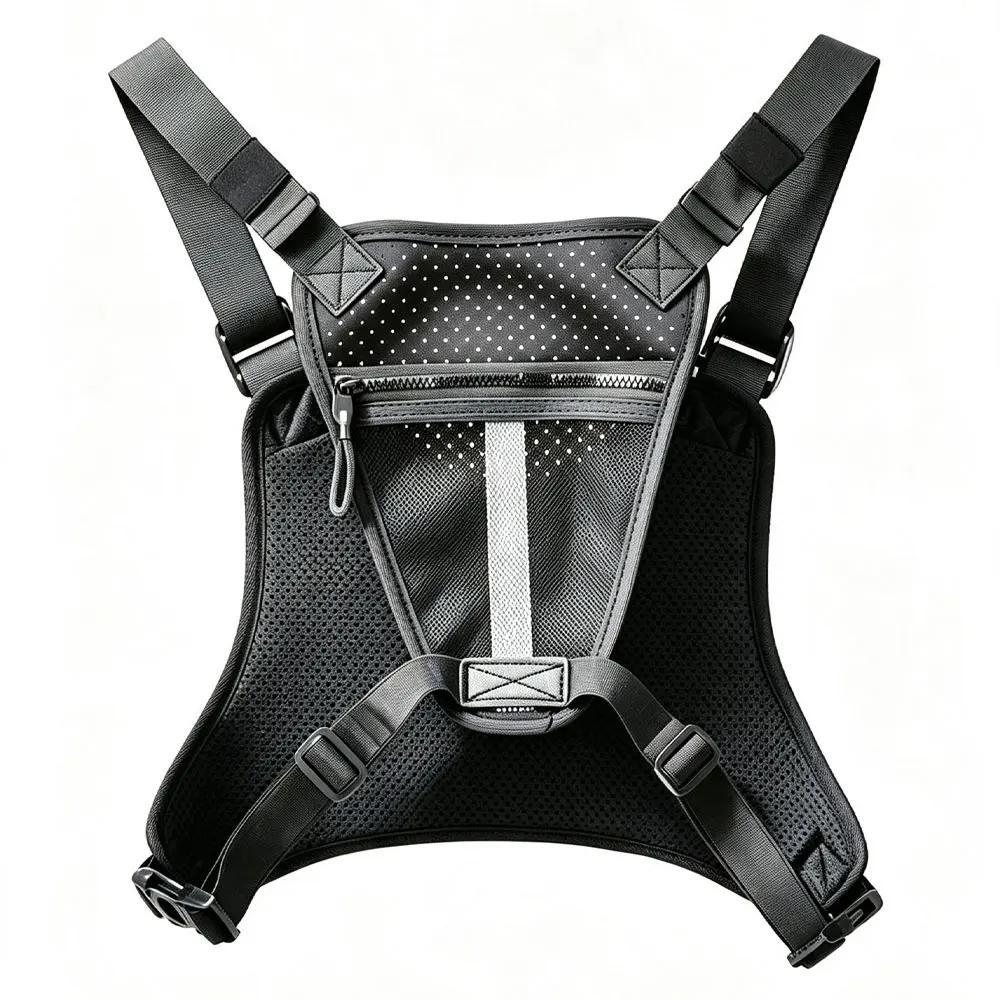 Bolsa táctica de pecho MOLLE con funda de pistola desmontable - imagen 4