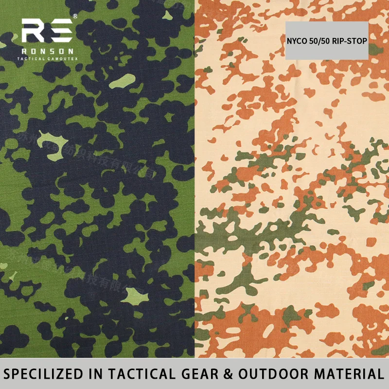 Tela Camuflaje M84 Denmark Desert Ripstop NYCO IRR Táctico - imagen 5