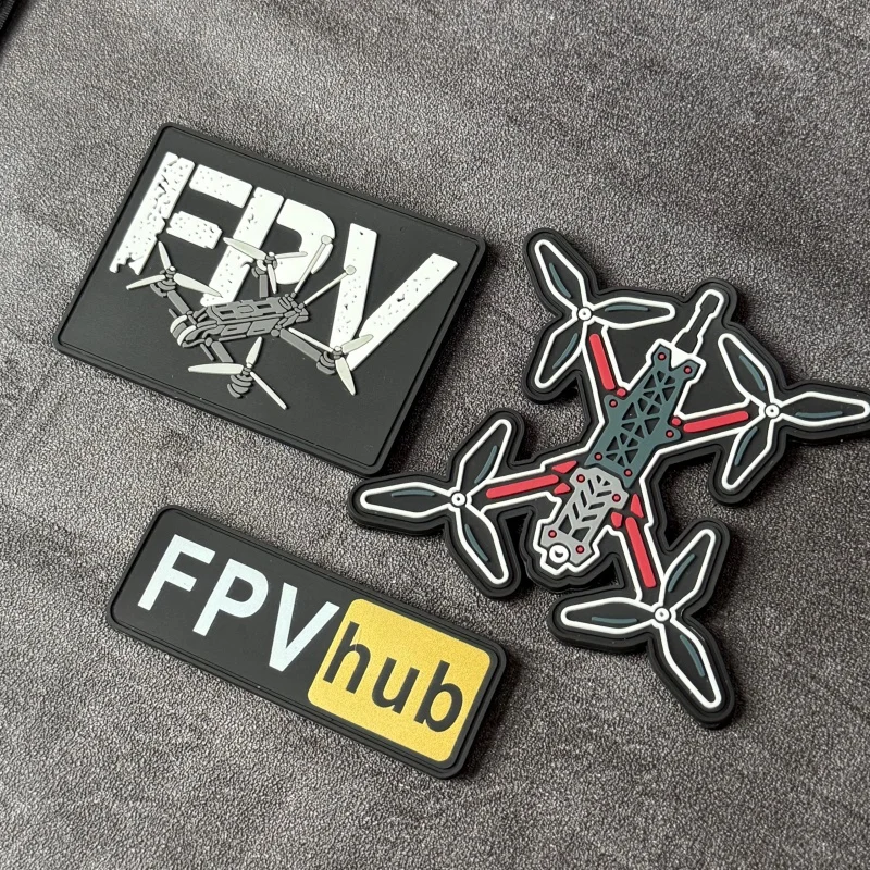 Parche táctico FPV de PVC con velcro para ropa y mochilas - imagen 4