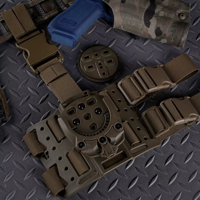 Funda de muslo giratoria 360° MOLLE modular táctica - imagen 3