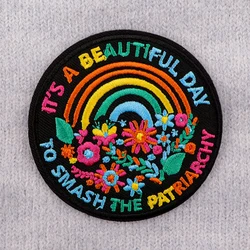Parche bordado feminism ripstop – Termoadhesivo para ropa táctica