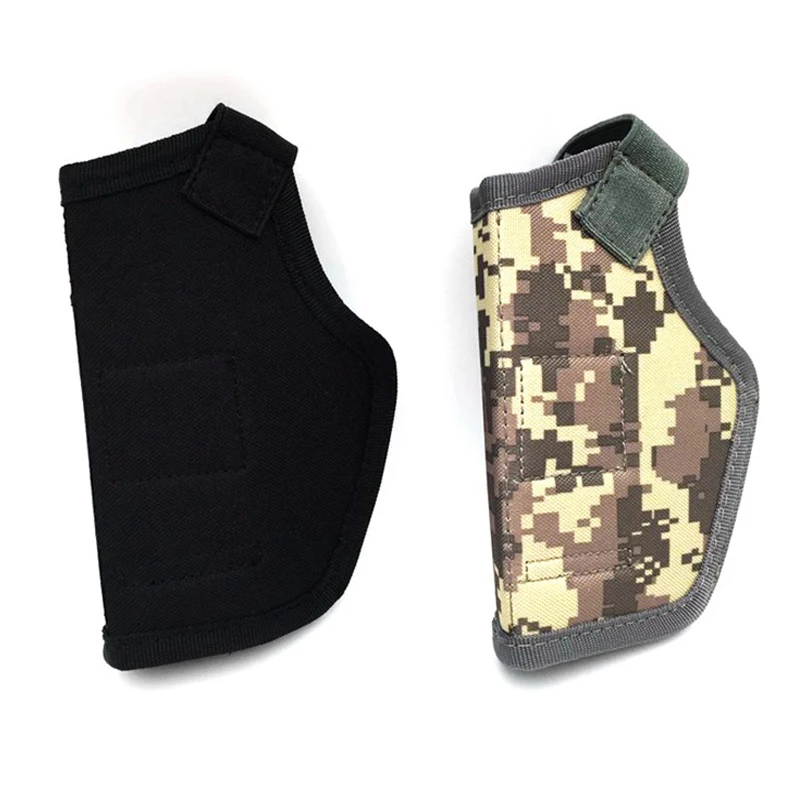 Detalle de la funda para pistola y su sistema de sujeción