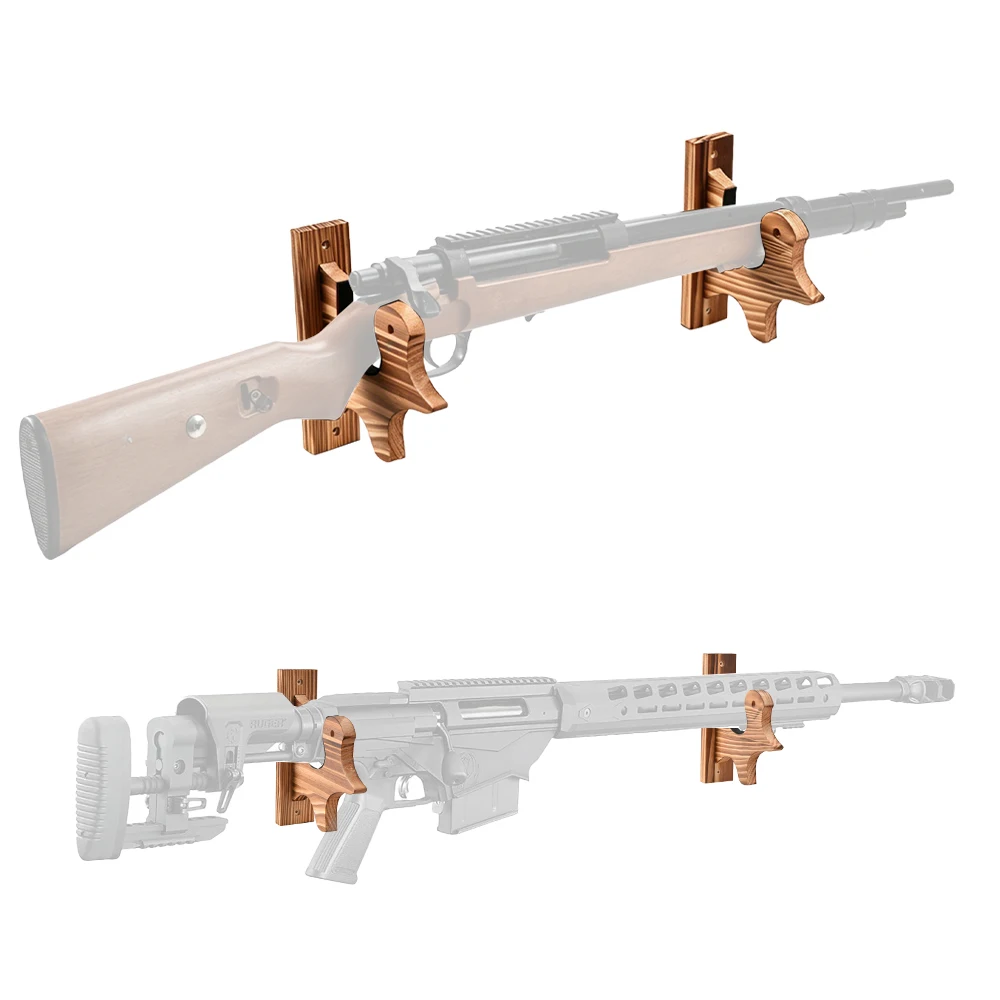 Soporte de pared para rifles y escopetas con ganchos acolchados - imagen 5