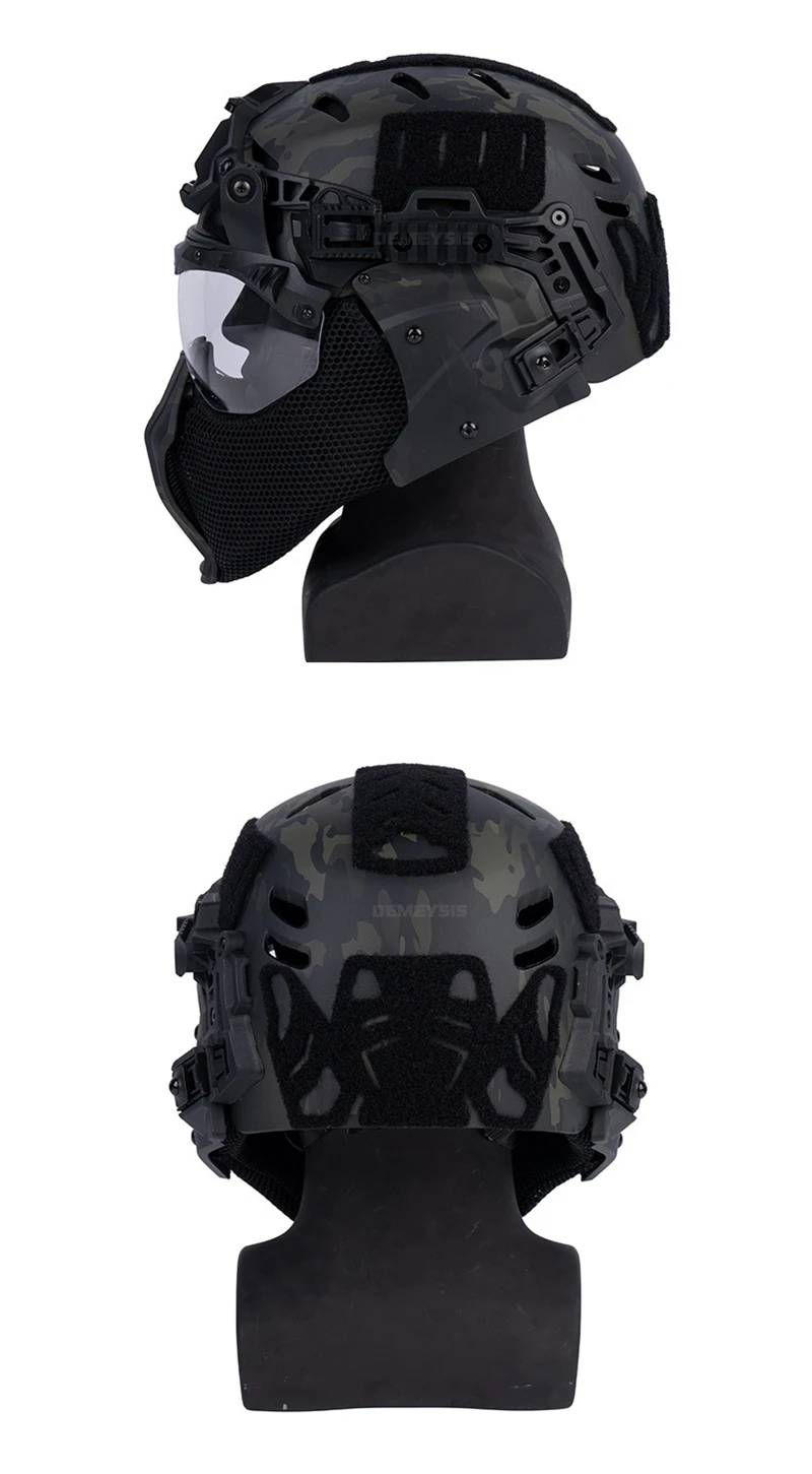 Casco con gafas protectoras