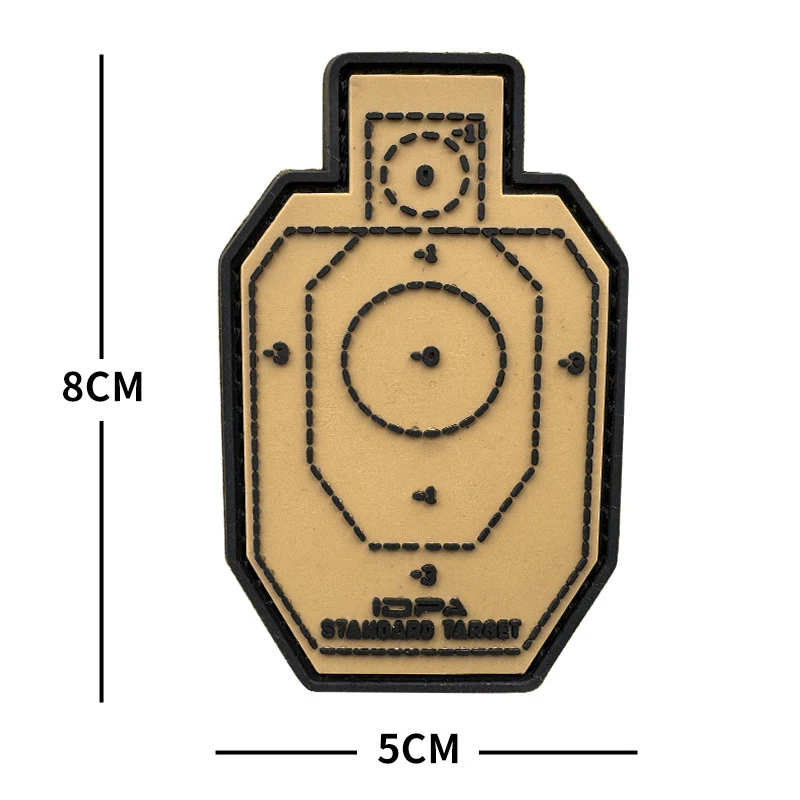 Parche táctico PVC 3D luminoso con gancho – Compatible MOLLE