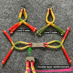 Tirachinas de goma alta elasticidad para caza y deportes al aire libre