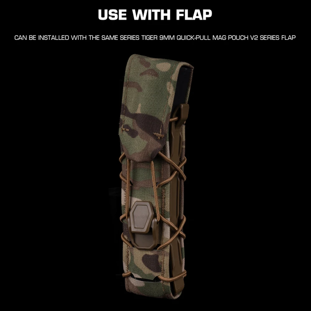 Funda táctica V2 para cargador 9 mm con solapa liberación rápida – - imagen 3