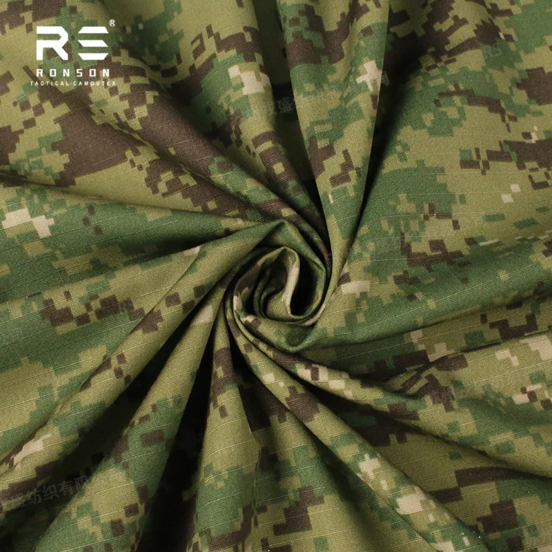 Tejido táctico ripstop camuflaje AOR2, nylon-algodón NYCO militar - imagen 4