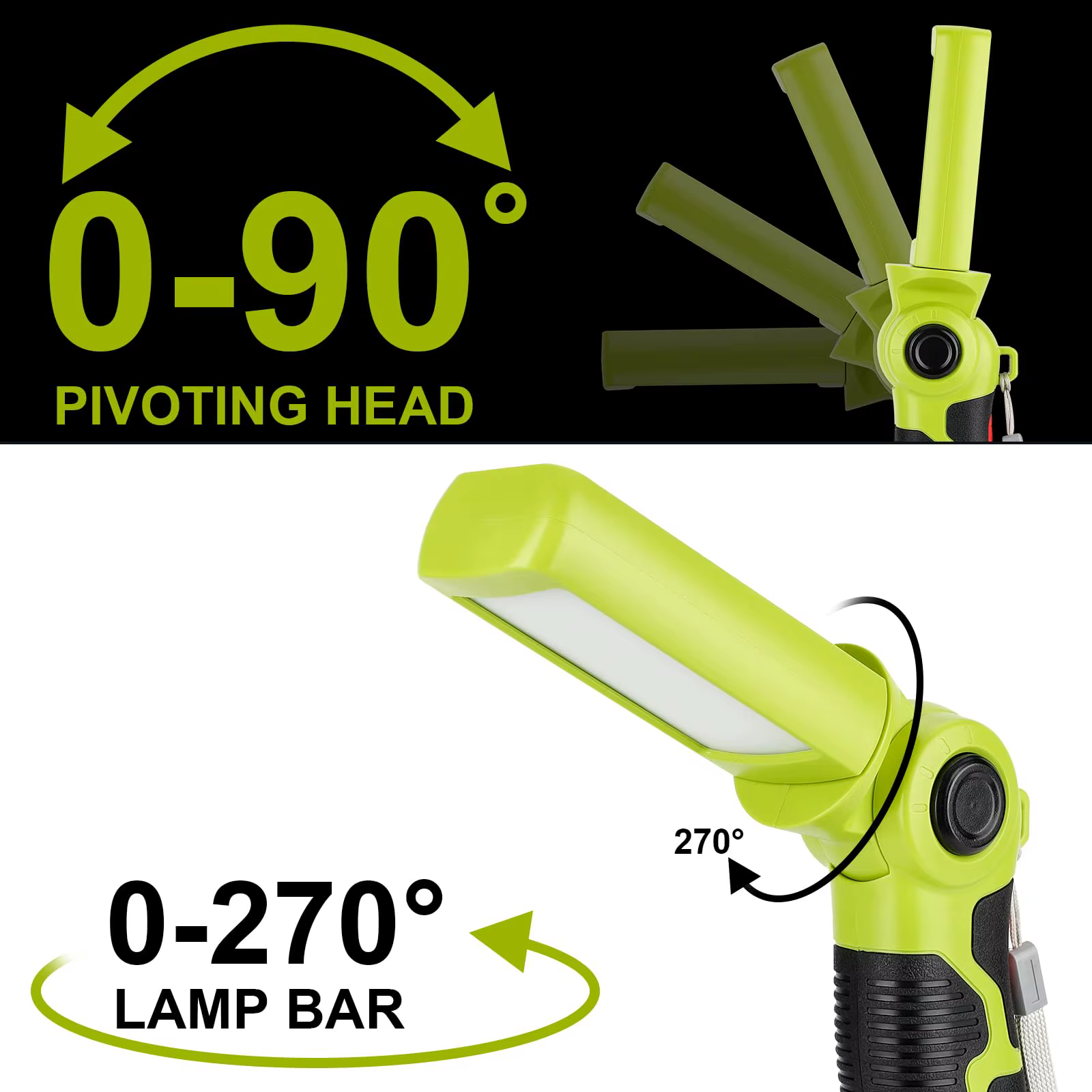 Linterna táctica USB recargable compatible con Makita y Milwaukee - imagen 3