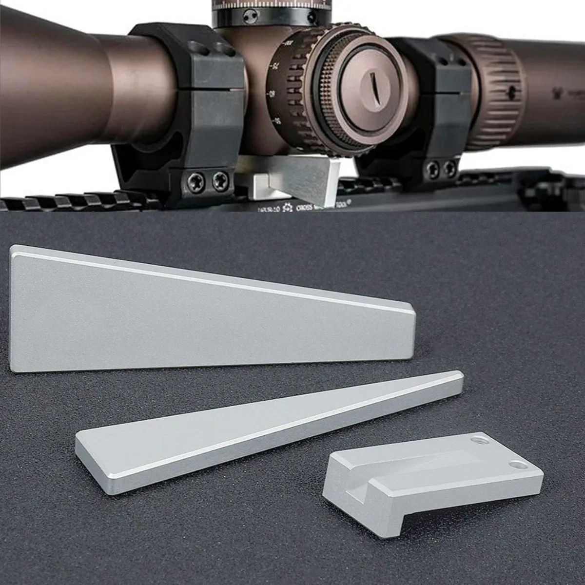Nivelador Picatinny rifle aluminium – Rail táctico extensible - imagen 2