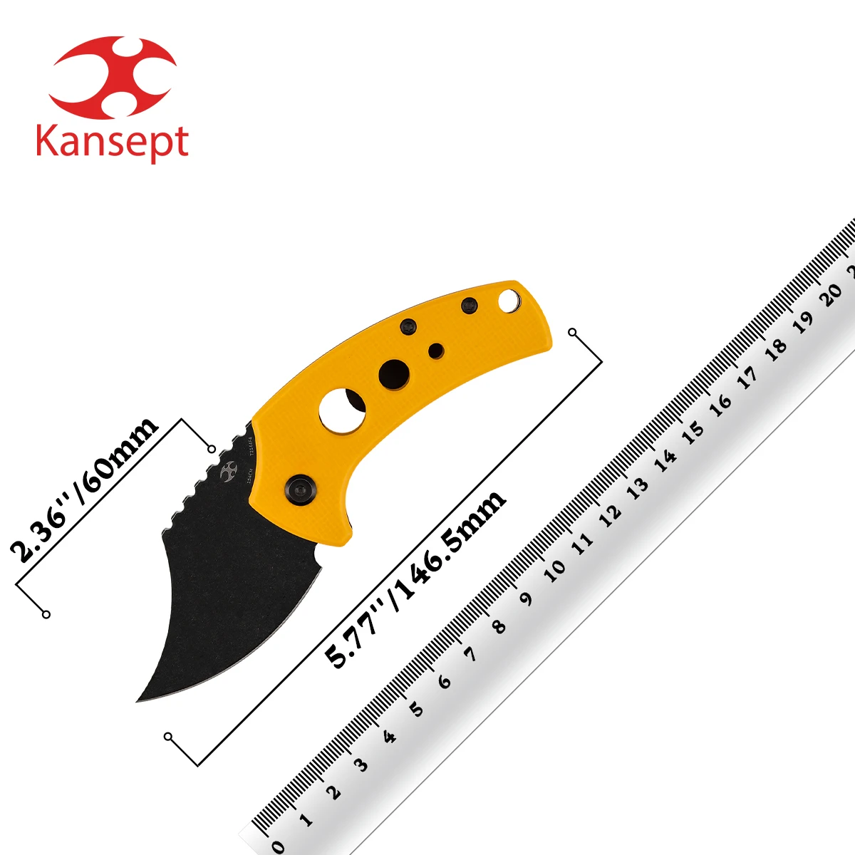 Kansept T2144 Wasp cuchillo táctico G10 titanio para outdoor y camping