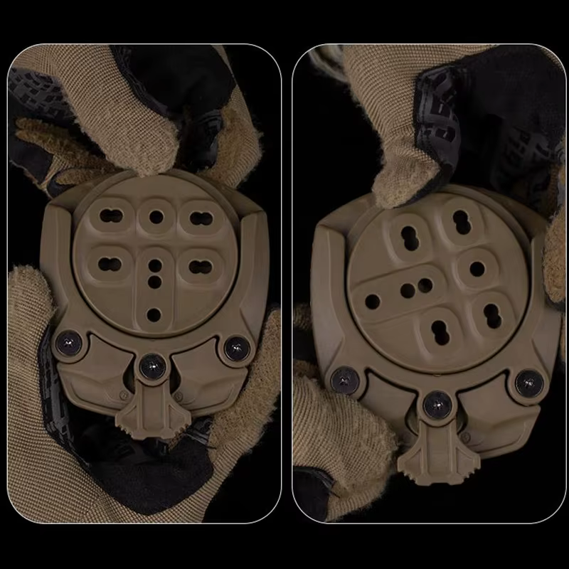 Funda táctica cuero pierna Glock 17 M9 P226 – Plataforma giratoria 360° - imagen 2