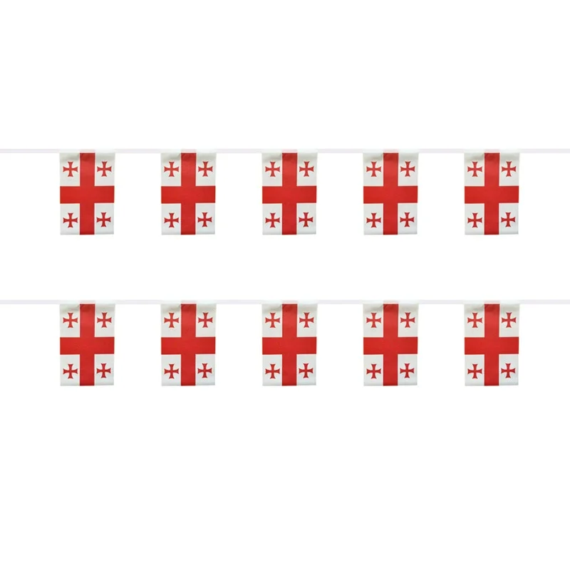 Banderas de Georgia en formato banderín