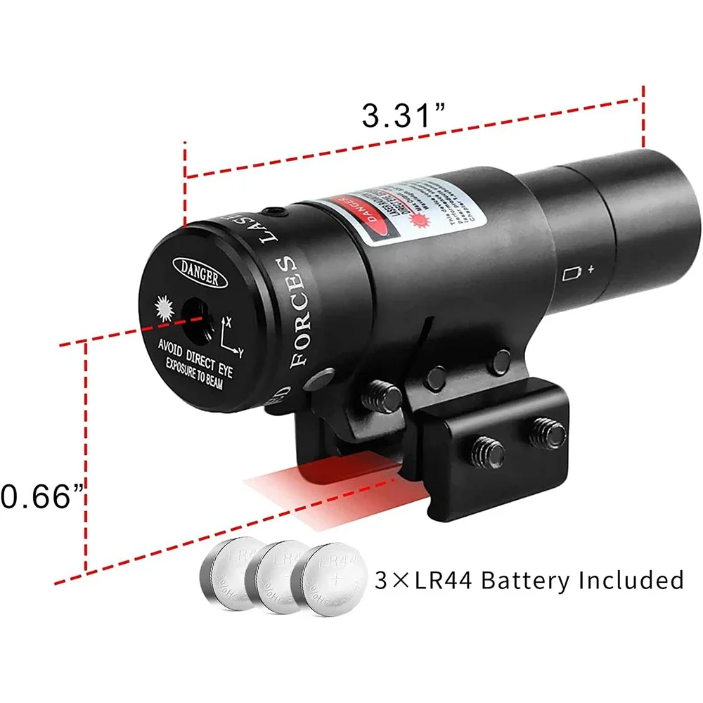 Mira láser táctica compacta punto rojo y verde para tiro caza - imagen 4