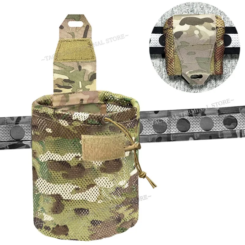 Bolsa táctica plegable EDC con riñonera de malla y cordón