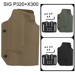 Funda táctica Kydex SIG P320 derecha 9mm/.40 linterna rápida X300