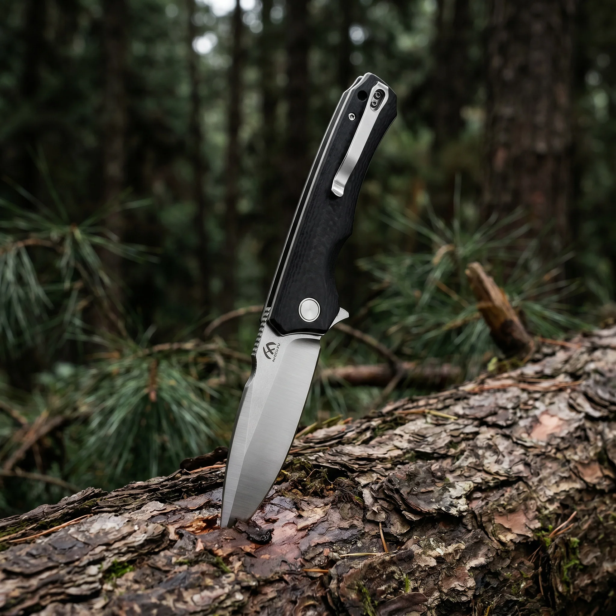 Cuchillo plegable de acero para exteriores – herramienta táctica - imagen 2