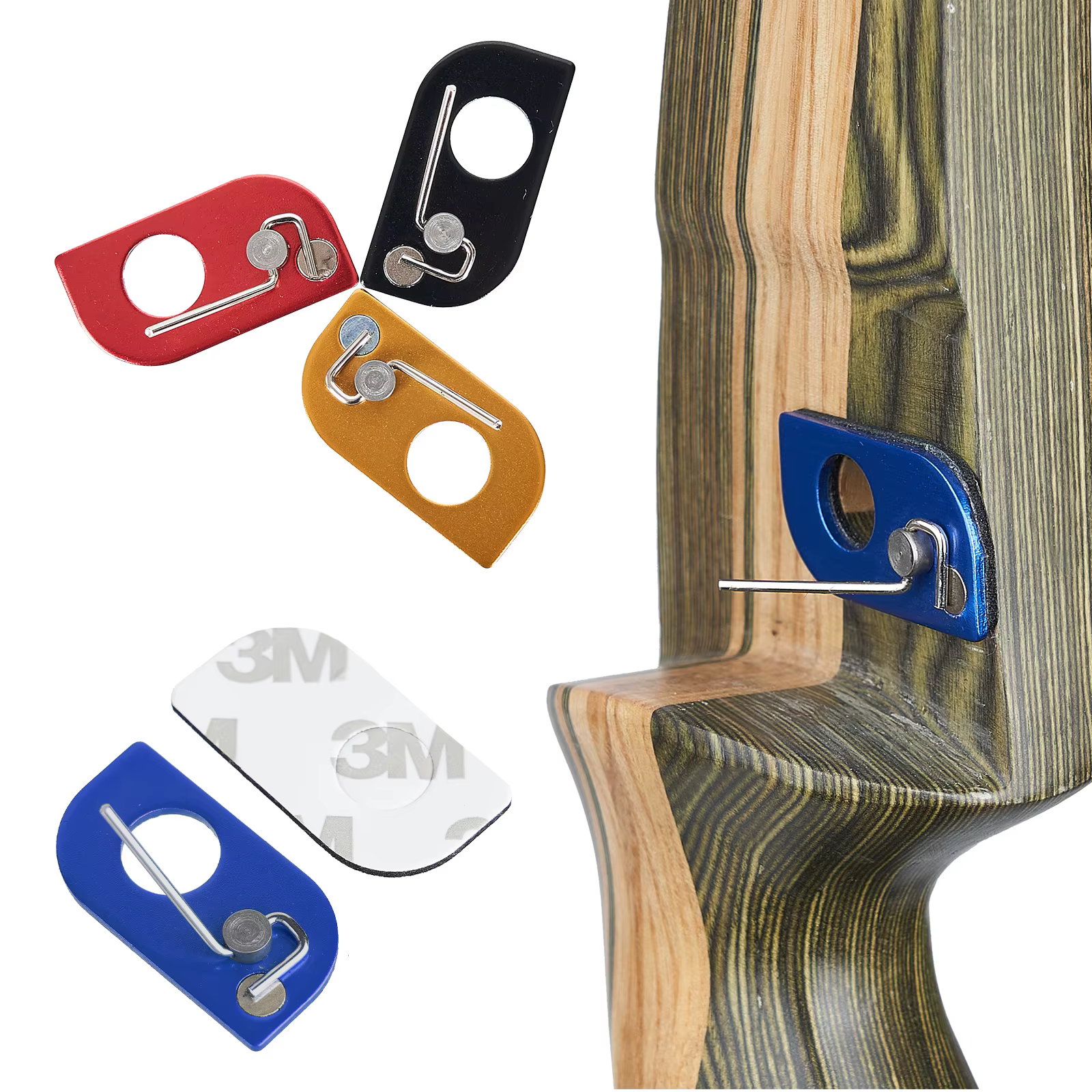 Punta de flecha magnética mini aluminio adhesiva recambio 3 colores