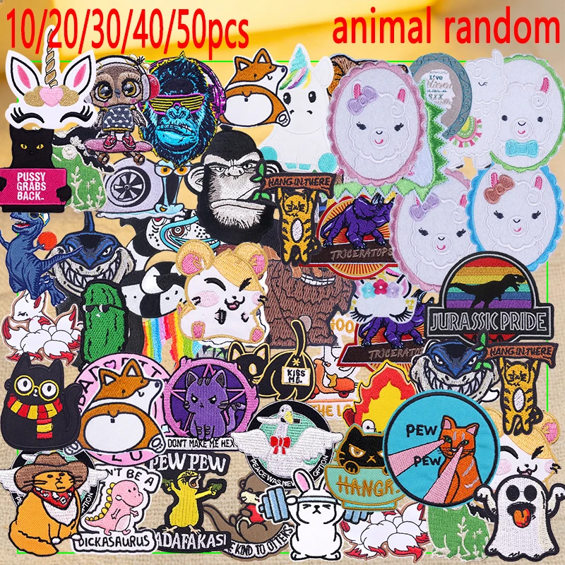 Parche bordado termoadhesivo animales – para coser o planchar