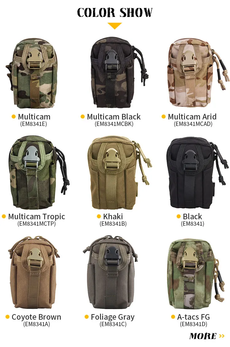 Bolsa de Cintura Emersongear M1 - vista frontal