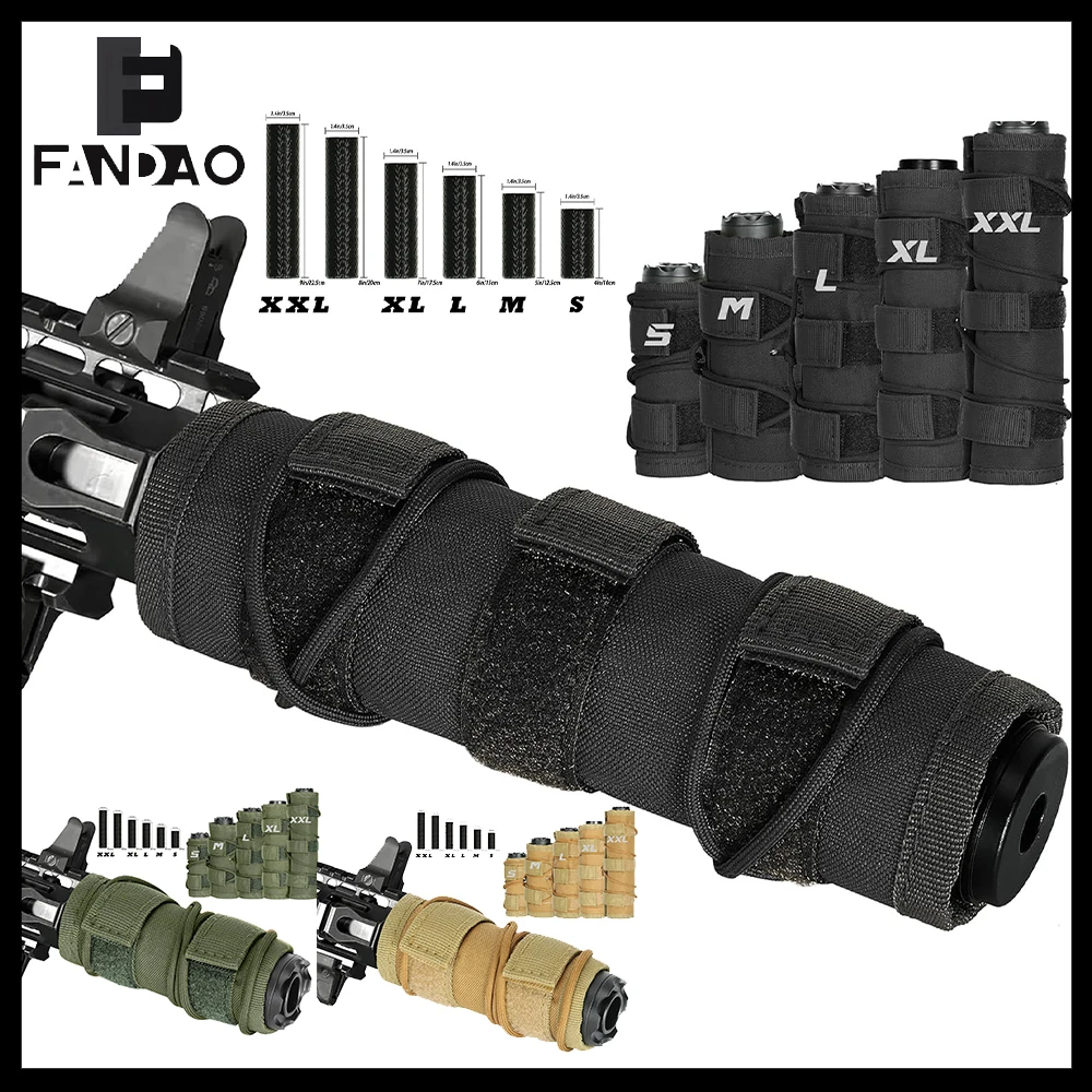 Funda protectora para silenciador Airsoft resistente y camuflada - imagen 5