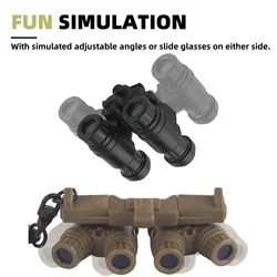 Llavero NVG visión nocturna mini binocular cuatro ojos para caza