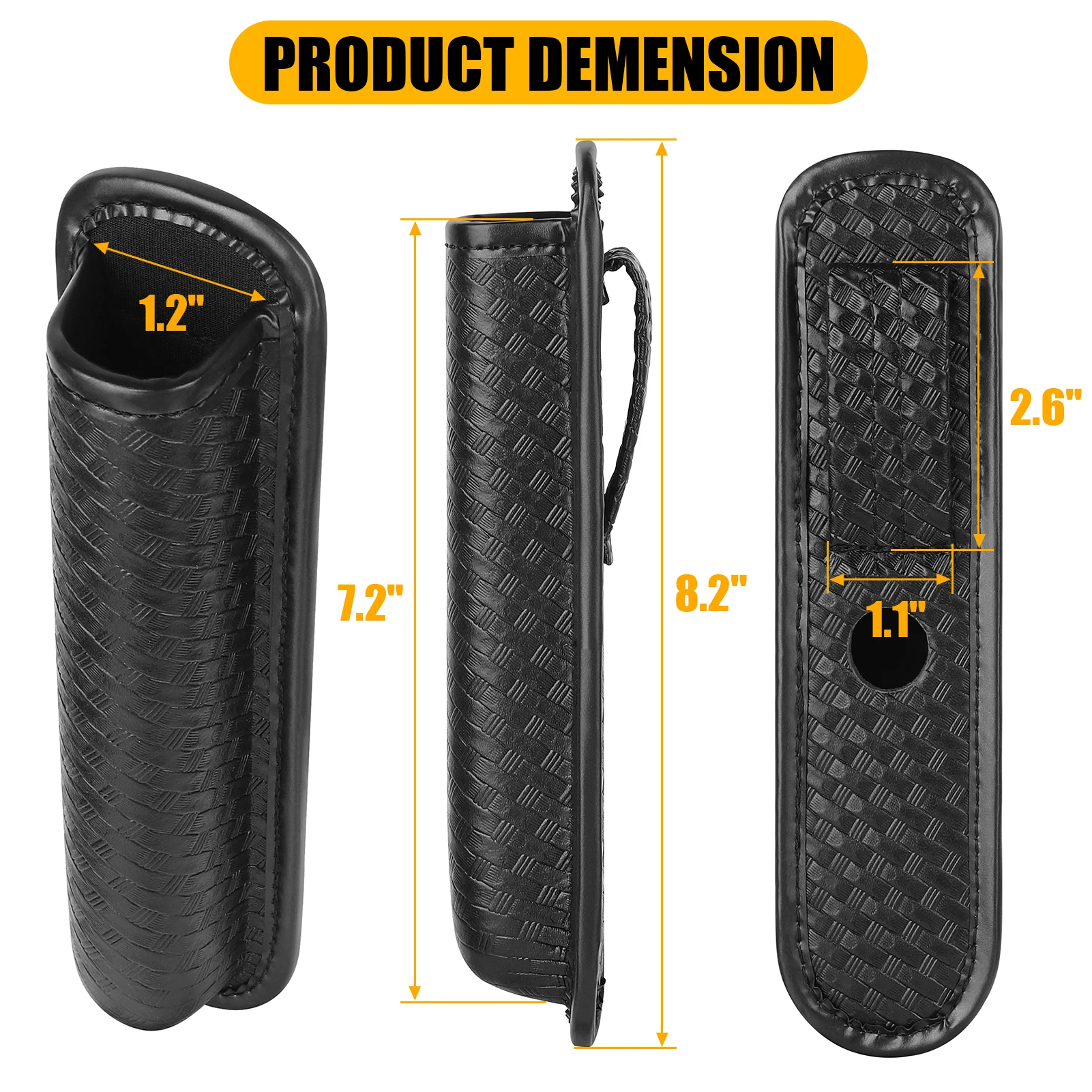 KRYDEX funda táctica moldeada para bastón extensible de servicio