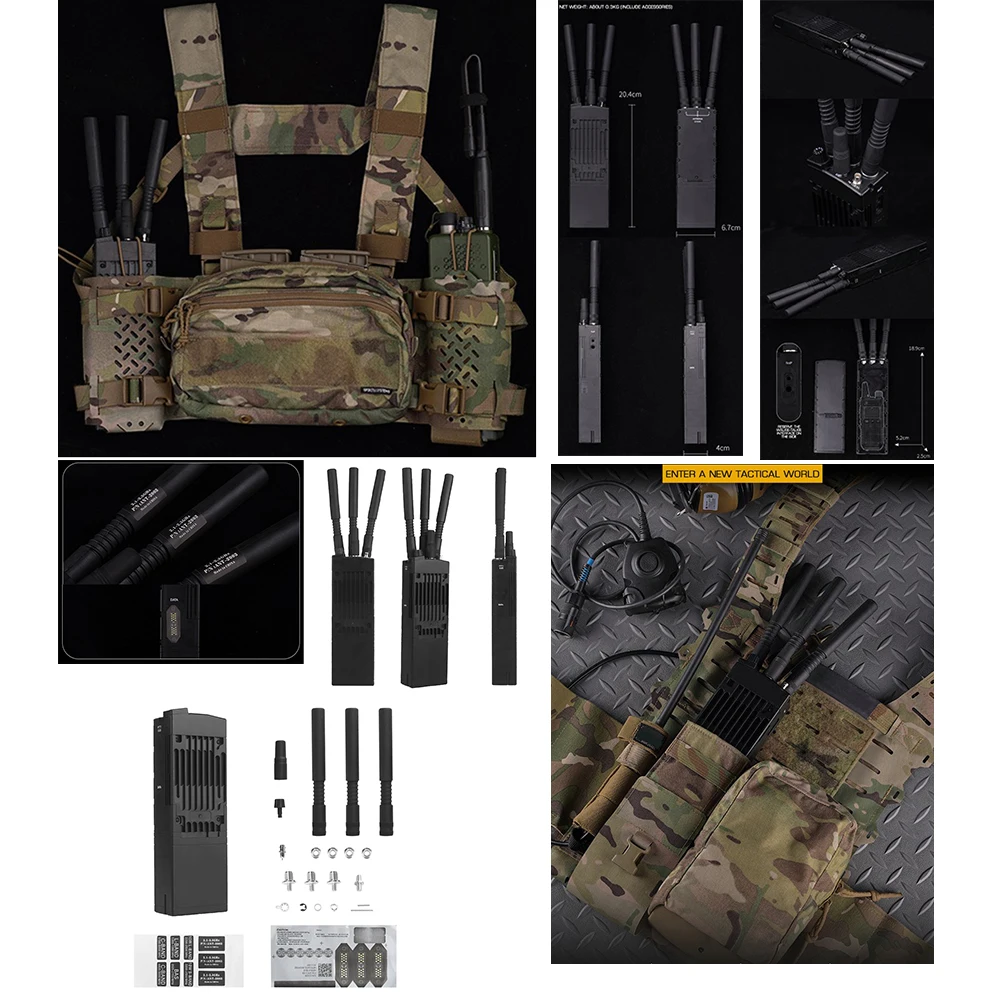MPU5 Carcasa táctica desmontable para walkie-talkie exterior airsoft - imagen 5