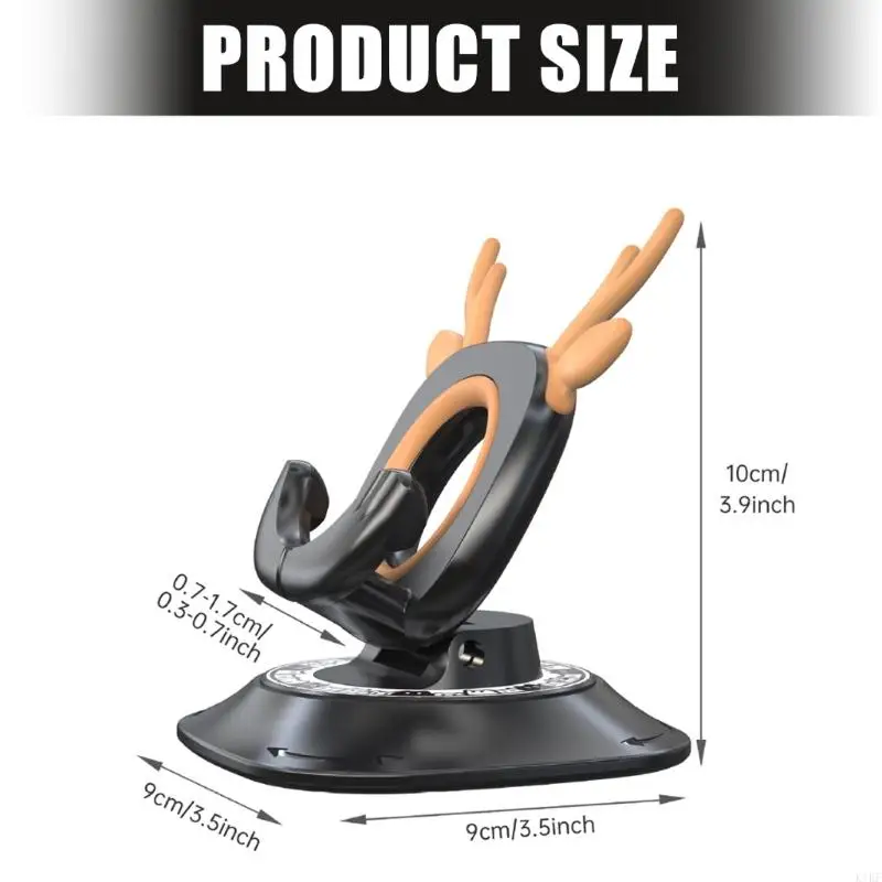 Soporte para teléfono coche giratorio 360° silicona antideslizante - imagen 2