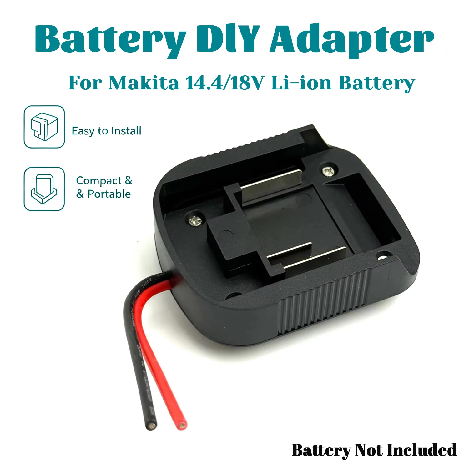 Adaptador batería Makita 18V para taladro – BL1830 BL1840 BL1850 - imagen 3