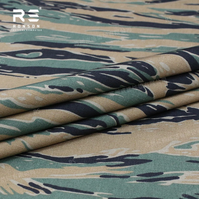 Tela ripstop NYCO MARPAT Tiger Stripe táctica para uniformes