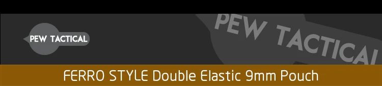 Pistola doble elástico estilo táctico y bolsa MOLLE