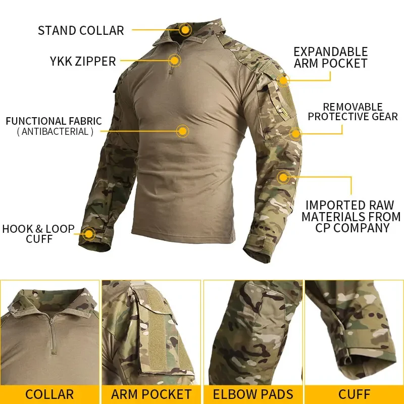Camisa táctica Emersongear G3 detalles