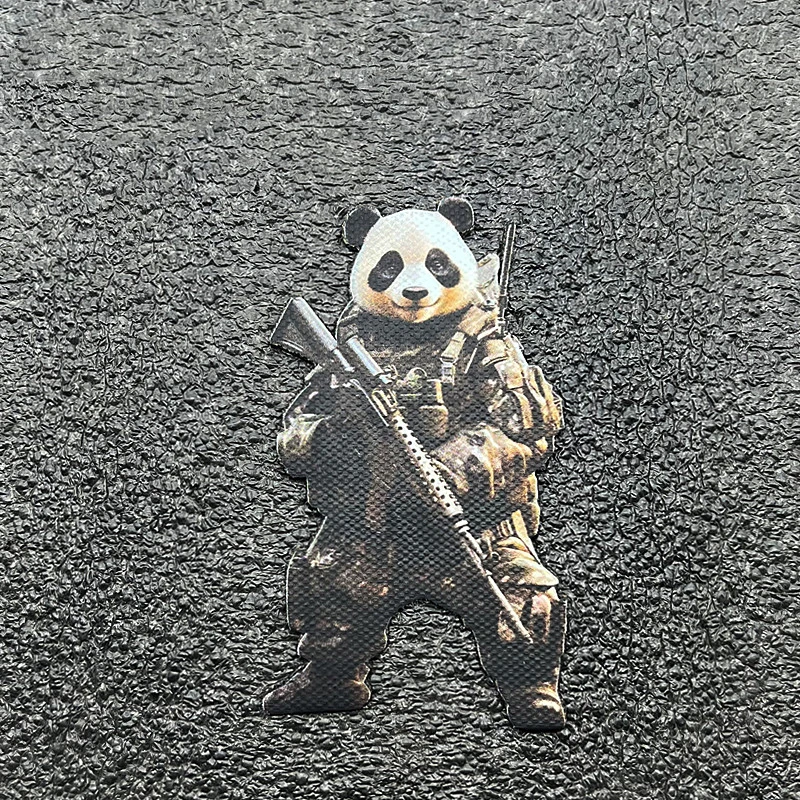 Parche PVC Panda Warrior táctico MOLLE para mochila y ropa - imagen 3